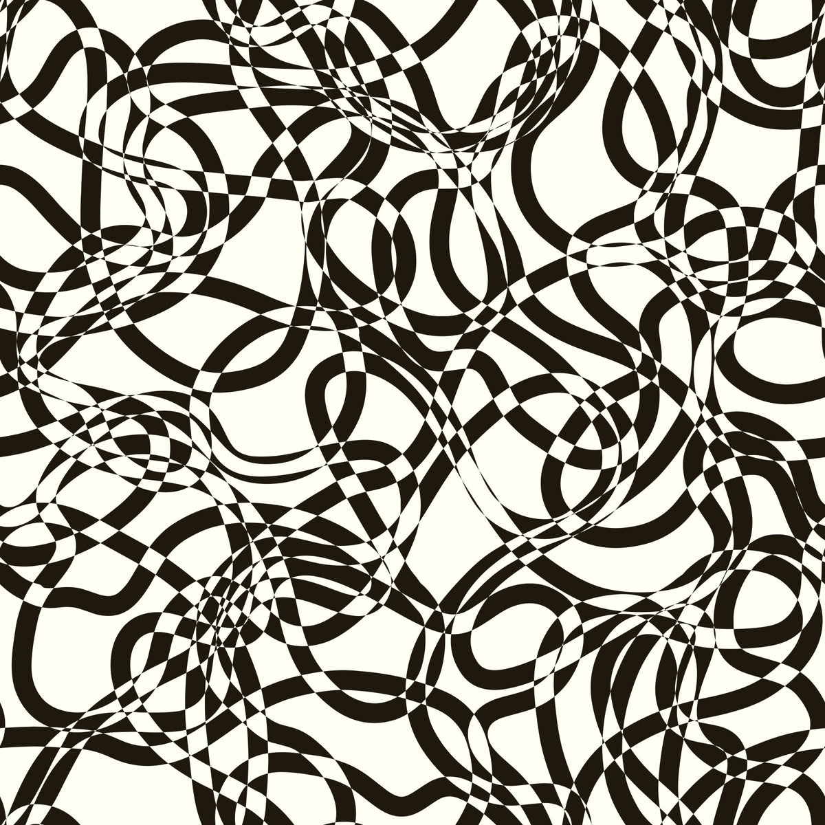 Interwoven Monochromatic Curves Wallpaper⁠