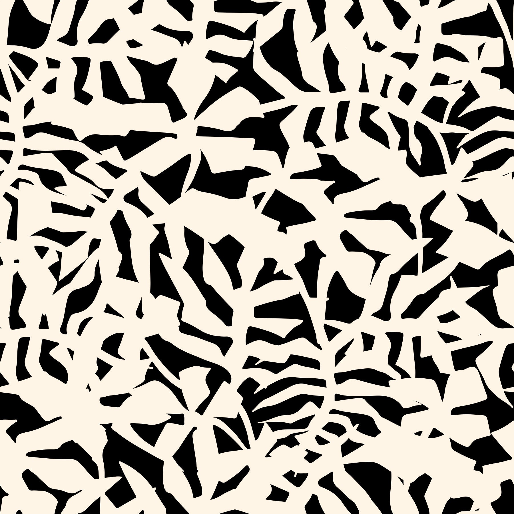 Graphic Botanical Silhouette Wallpaper⁠