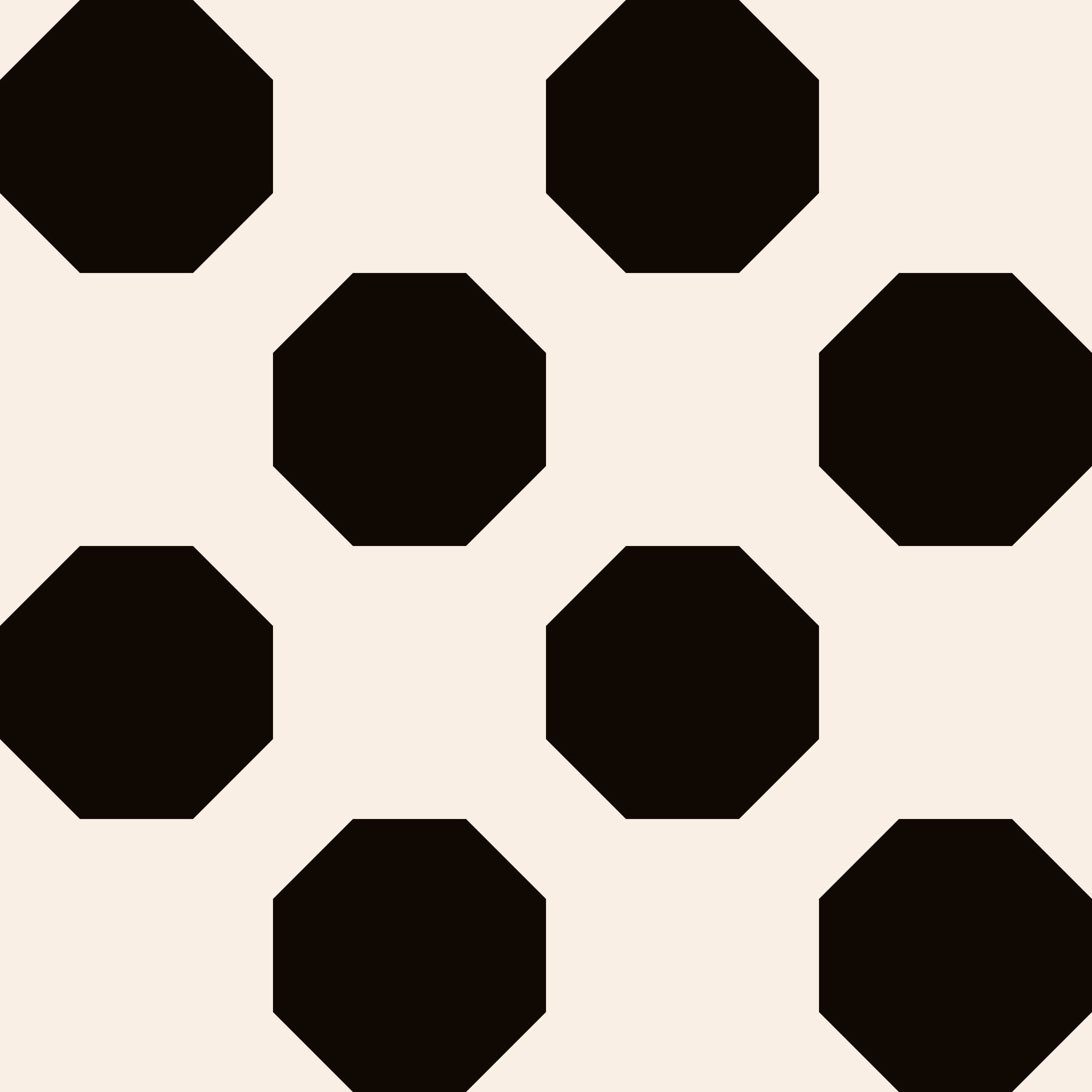 Minimalist Black Octagon Grid Wallpaper⁠