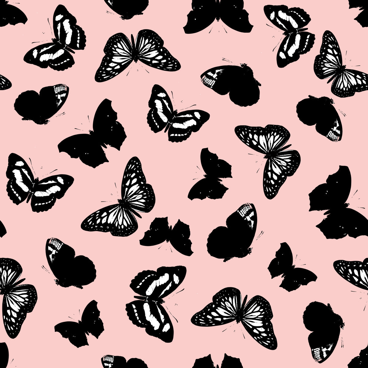 Monochrome Butterfly Flight Wallpaper⁠ in your room