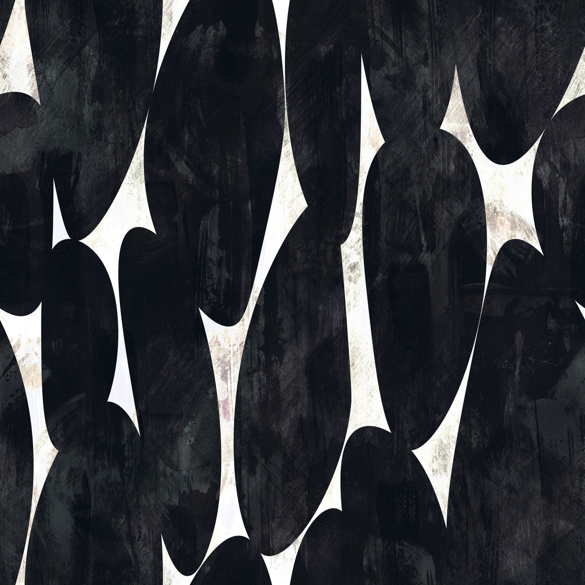Dark Charcoal Sculptural Forms Wallpaper⁠ in your room — zoomed