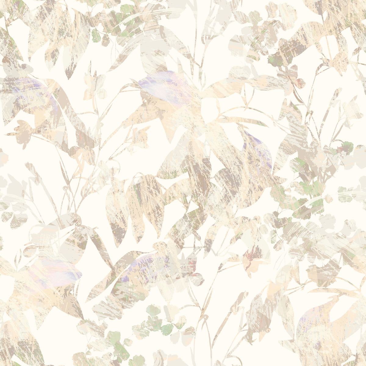 Muted Sage Garden Leaves Wallpaper⁠ in your room