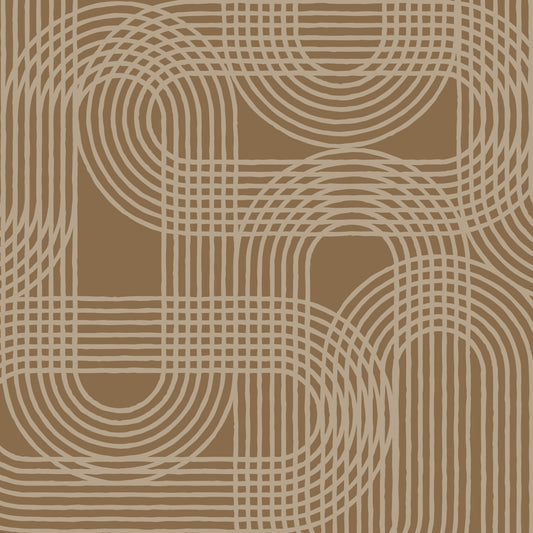 Abstract Earthy Arches Wall Mural