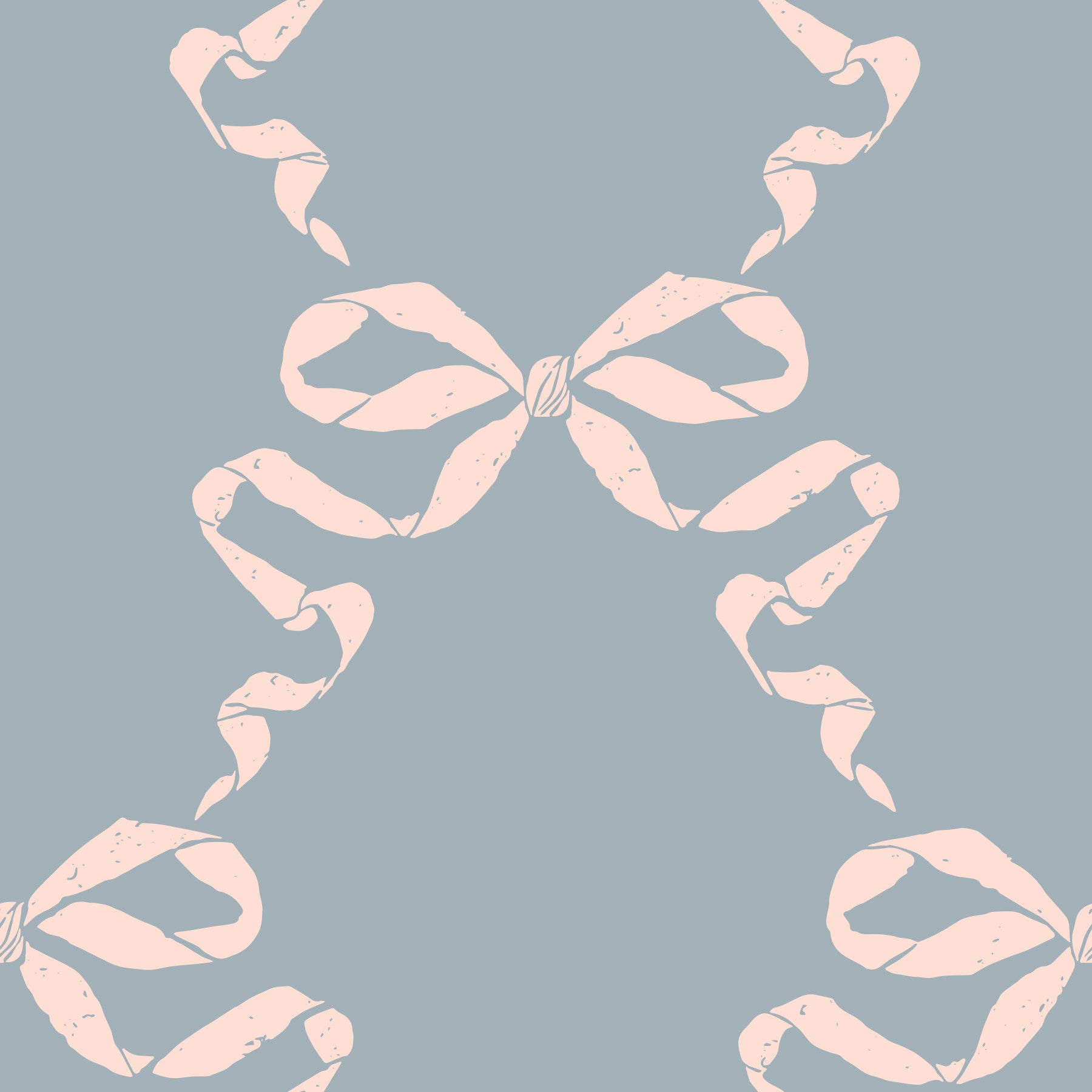 Vintage Pastel Bow Print Wallpaper⁠