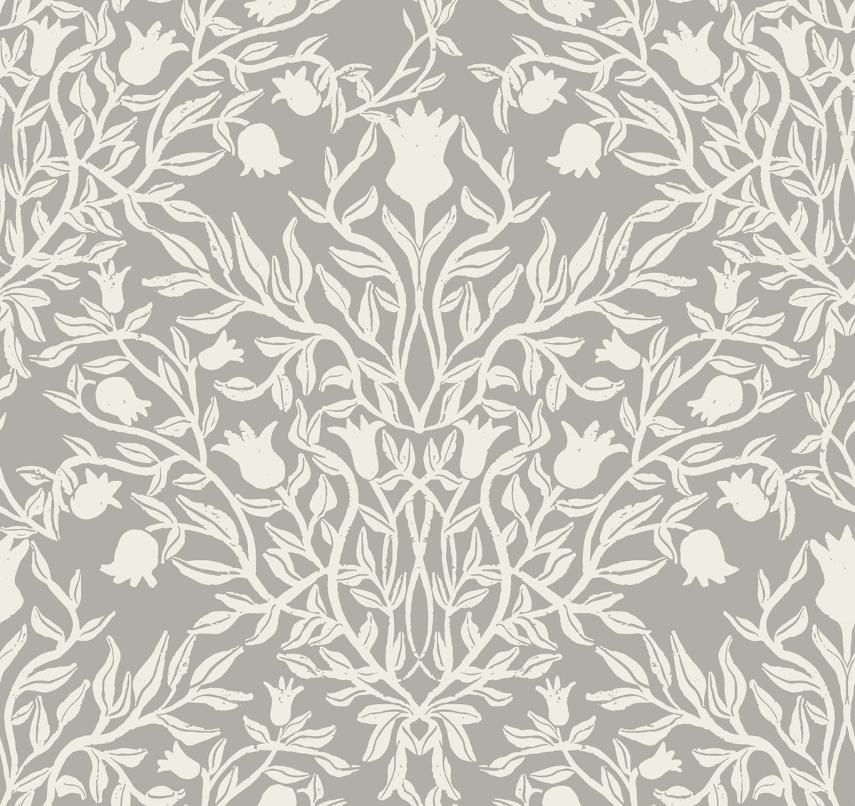 Heritage Damask Botanical Wallpaper⁠ in your room