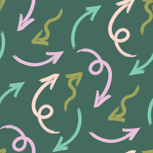 Modern Pastel Arrow Trail Wallpaper⁠