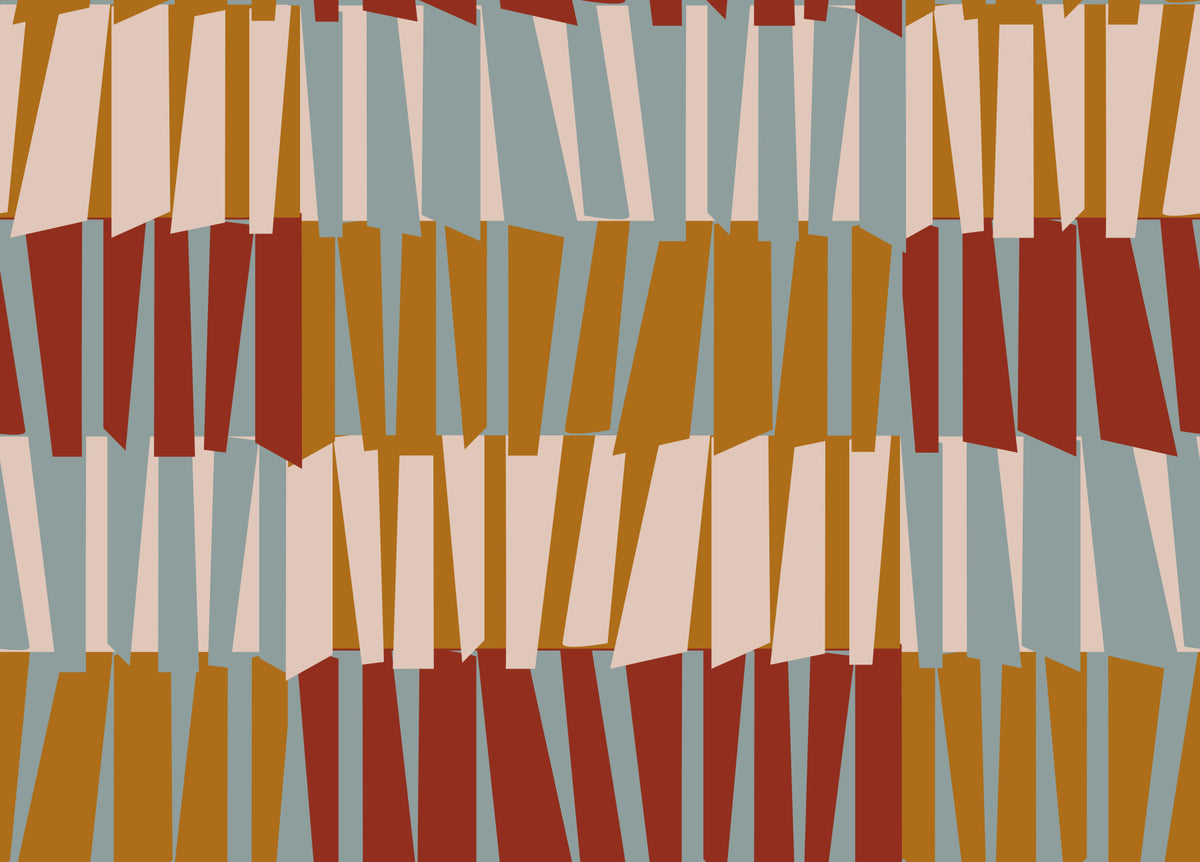 Retro Abstract Block Geometric Wallpaper⁠ in your room