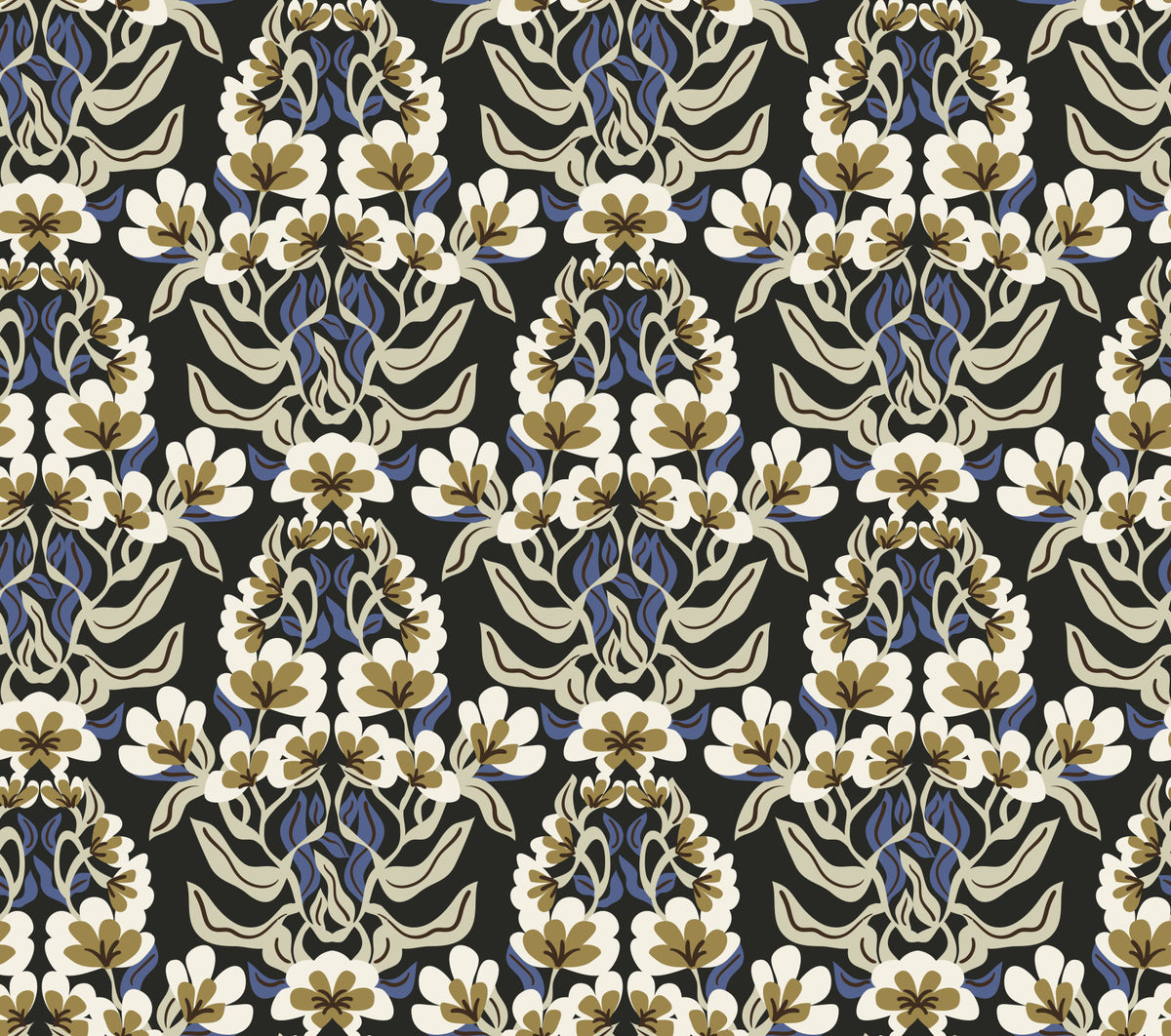Botanical Heritage Trellis Wallpaper⁠
