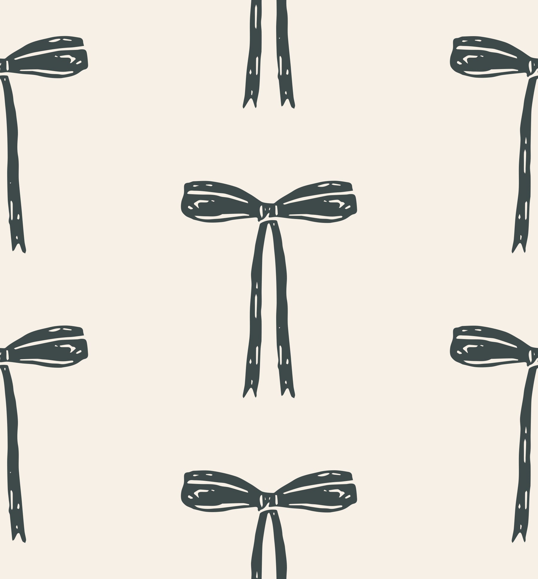 Minimalist Hand-Drawn Bows Wallpaper⁠