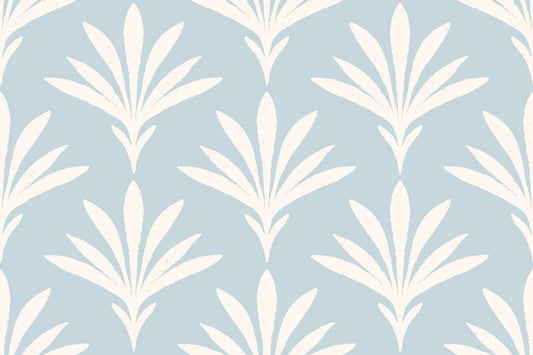 Abstract Fan Leaf Pattern Wallpaper⁠