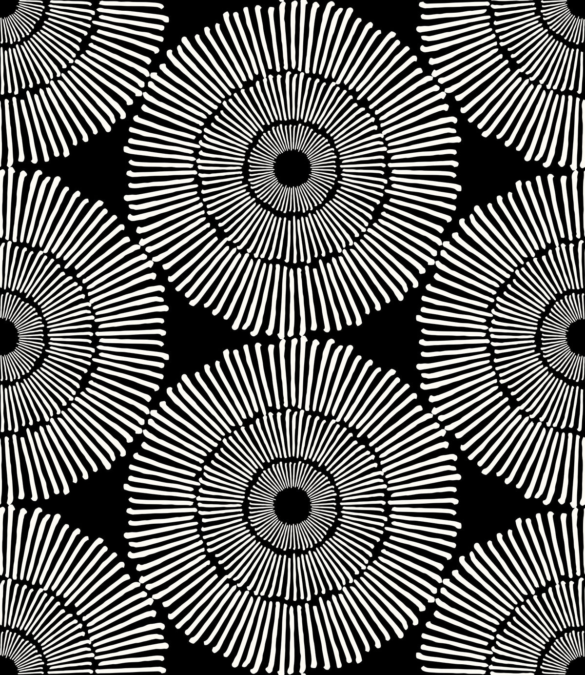 Modernist Painterly Orbit Geometric Motif Wallpaper⁠ in your room
