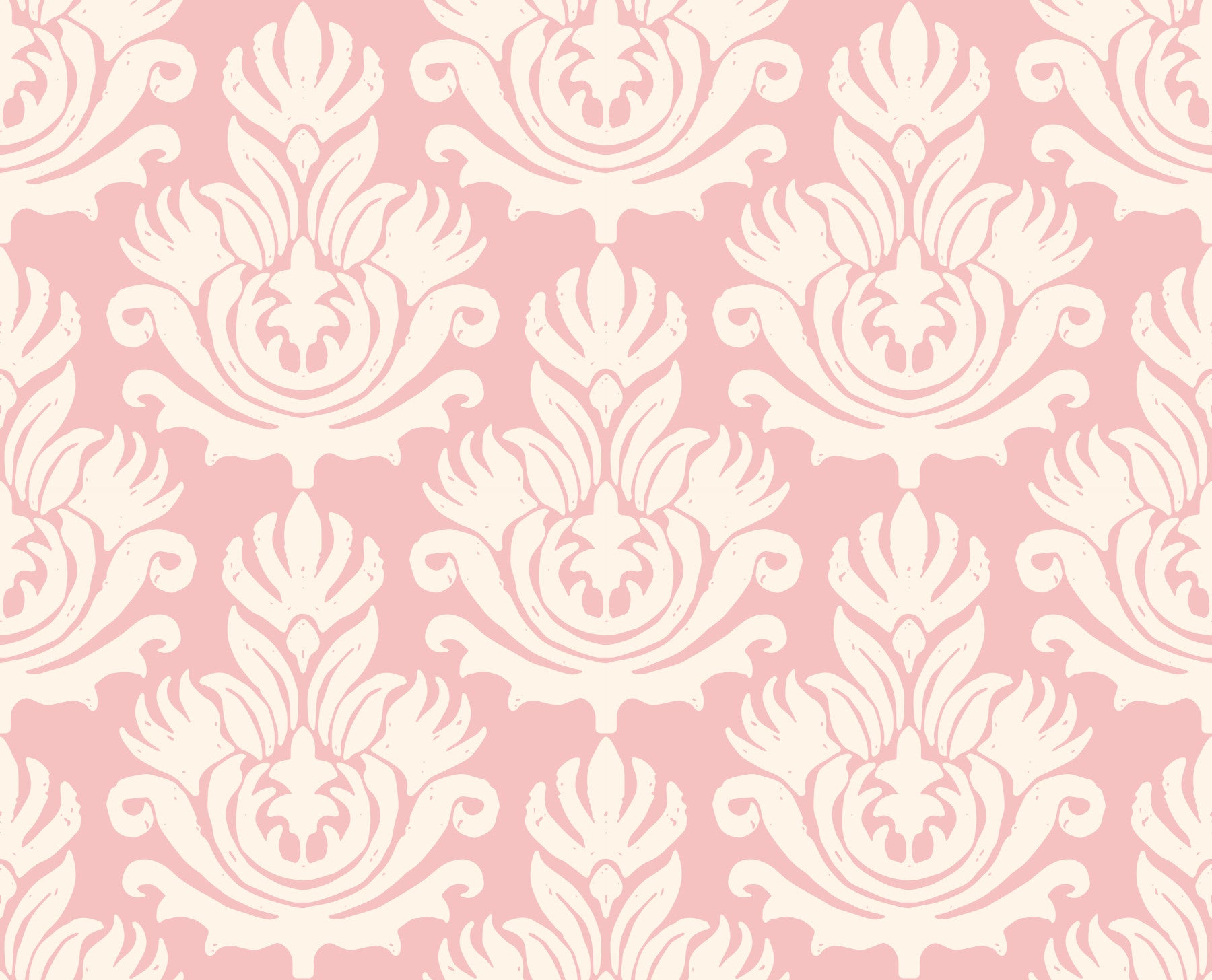 Hand-Drawn Pink Heritage Wallpaper⁠