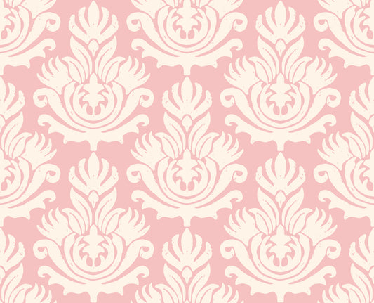 Hand-Drawn Pink Heritage Wallpaper⁠