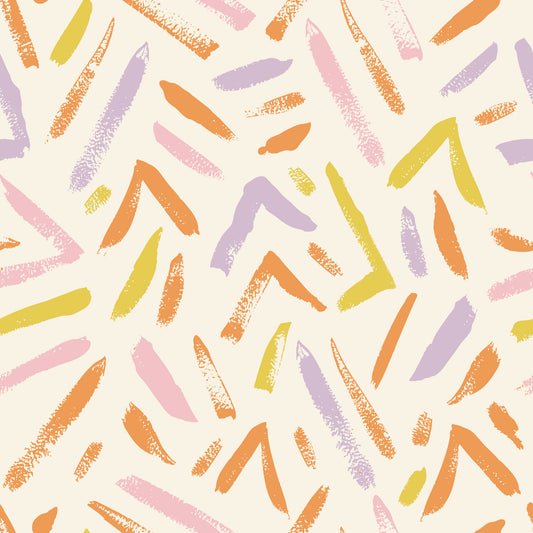 Joyful Crayon Sketch Pattern Wallpaper⁠