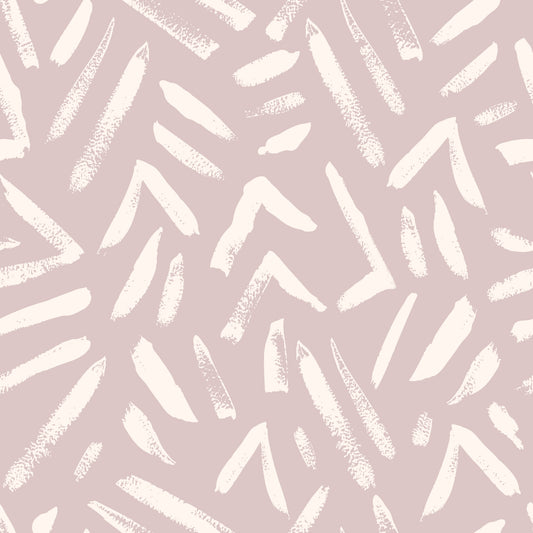 Abstract Cream and Blush Brushstrokes Wallpaper⁠