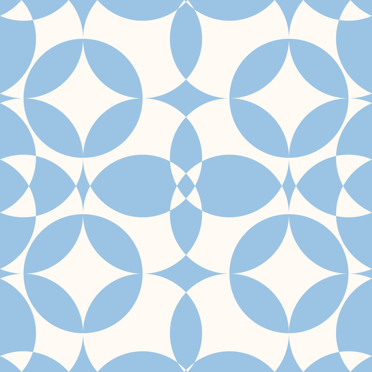 Minimalist Blue Circle Grid Wallpaper⁠ in your room