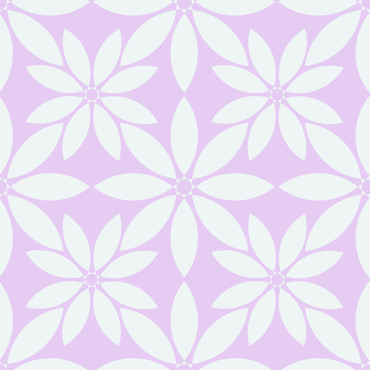 Soft Lavender Petal Lattice Wallpaper⁠ in your room