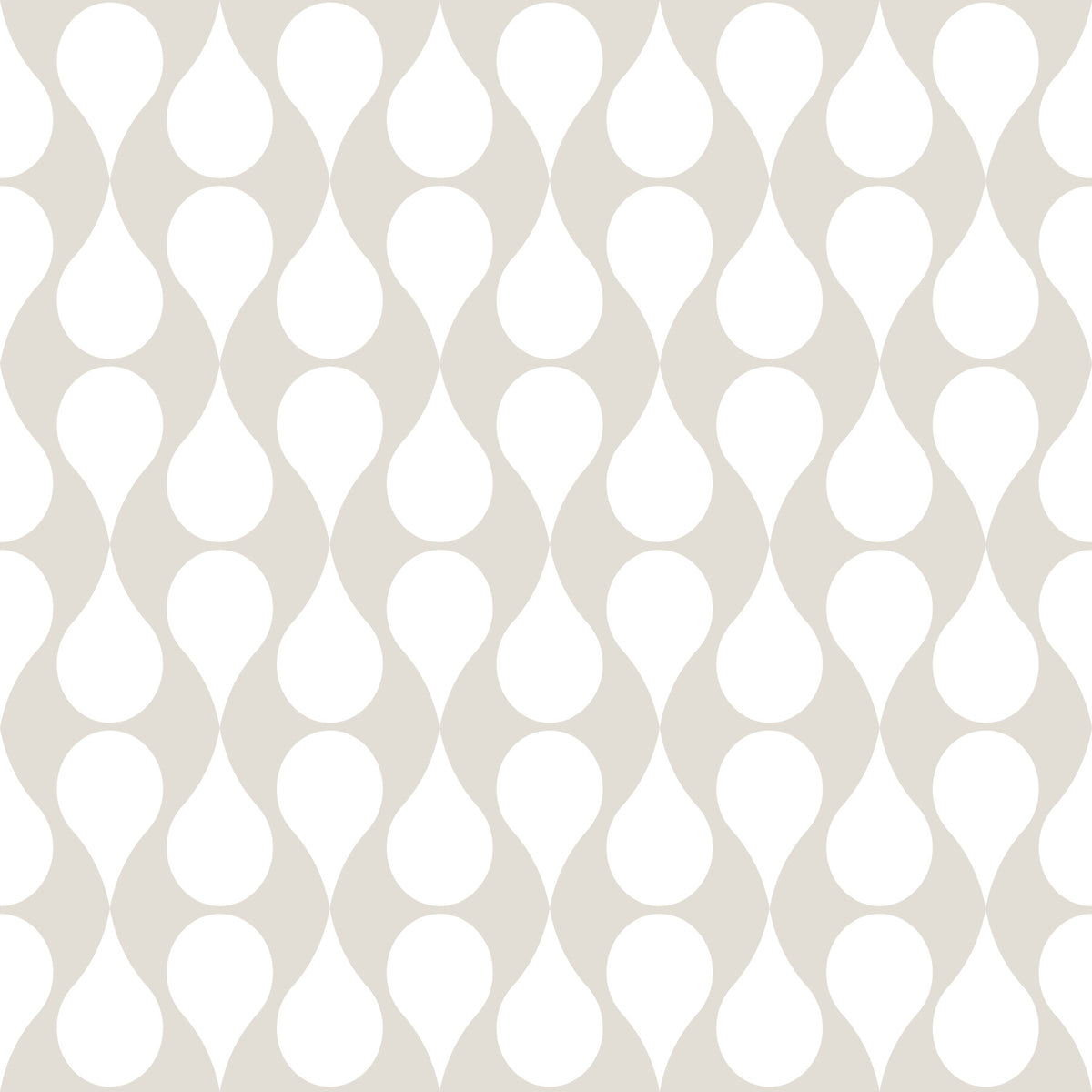 Minimalist Soft Geometric Curve Pattern Wallpaper⁠ in your room