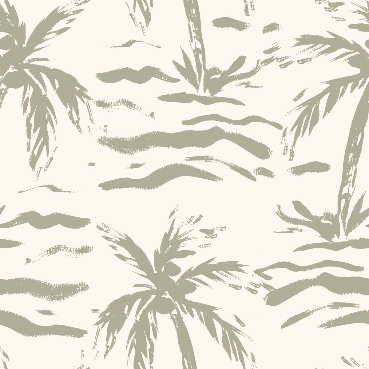 Abstract Palm Grove Brushstrokes Wallpaper⁠ in your room — zoomed