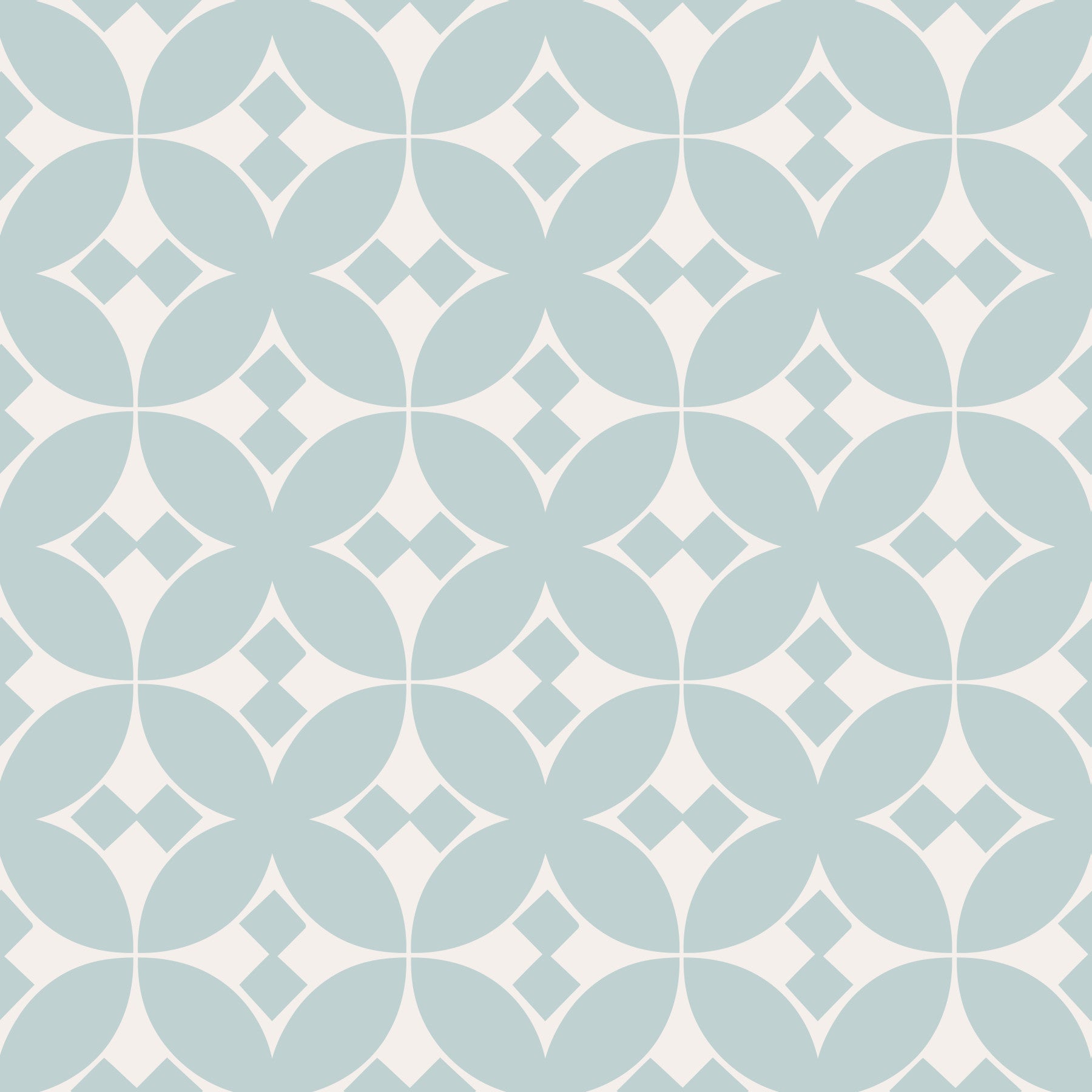 Soft Blue Tile Repeat Wallpaper⁠