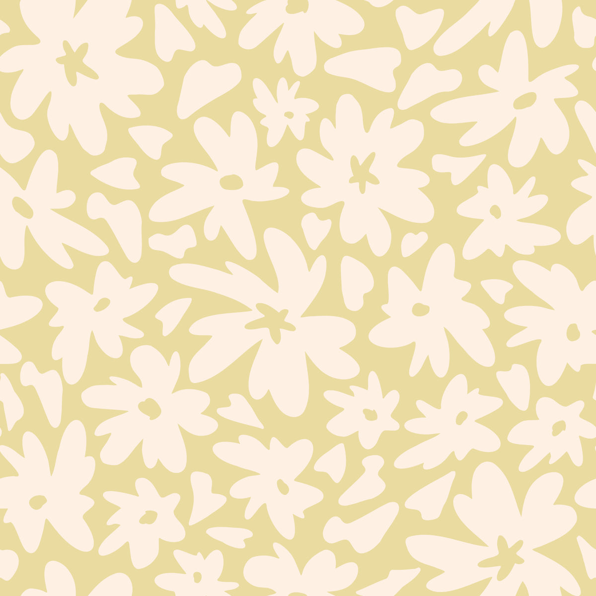 Minimalist Organic Petal Silhouette Wallpaper⁠ in your room — zoomed
