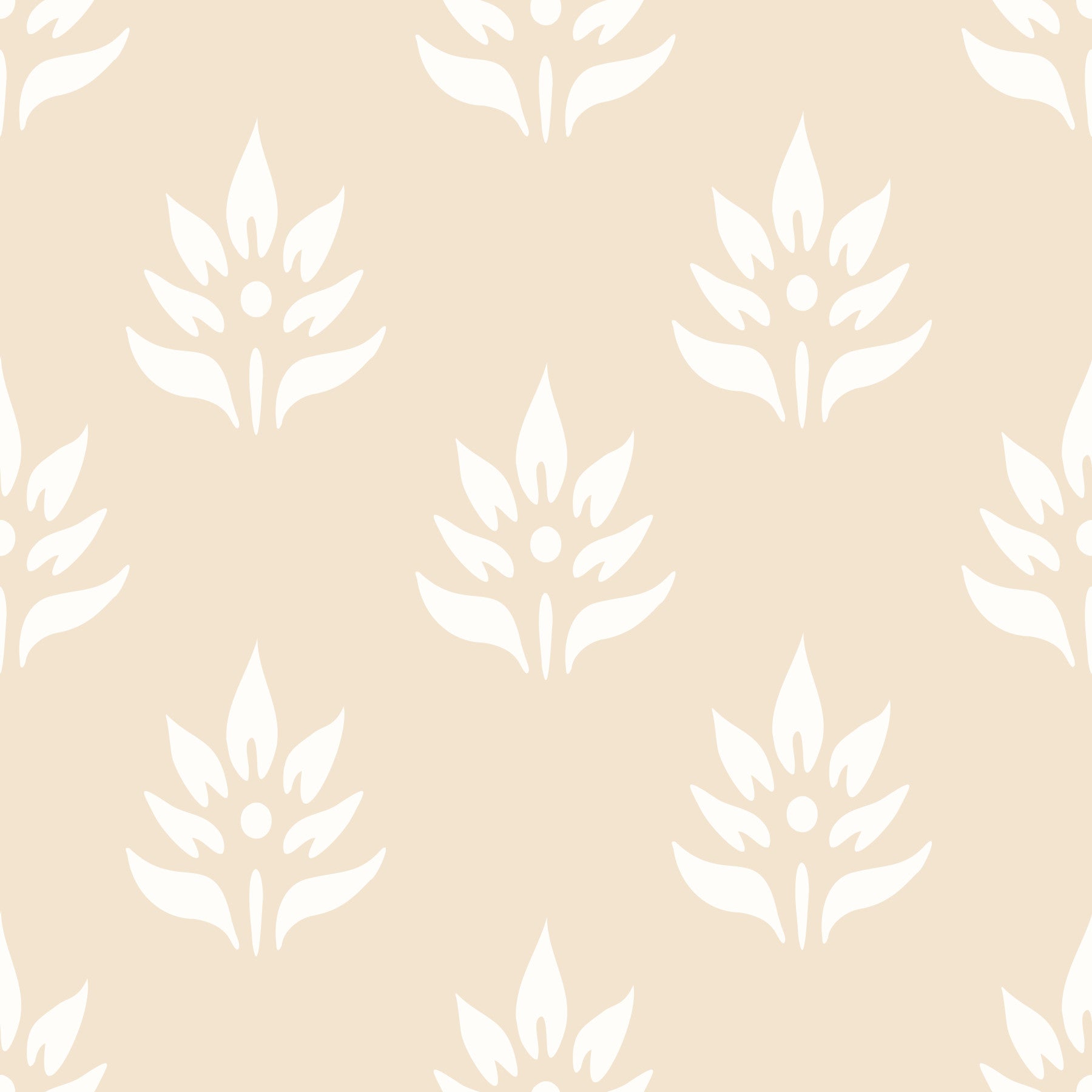 Minimalist Botanical Motif Wallpaper⁠