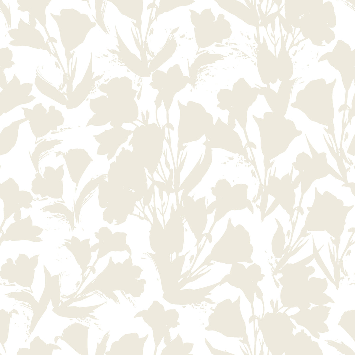 Minimalist Botanical Sketch Wallpaper⁠ in your room