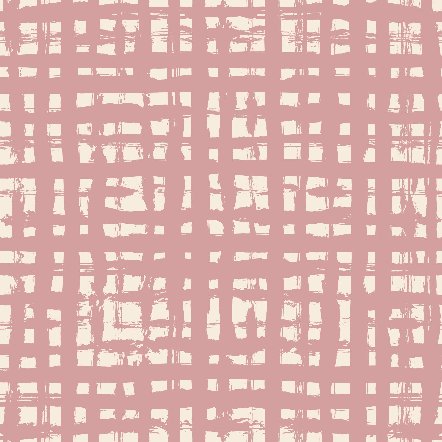 Blush Grid Hand-Painted Texture Wallpaper⁠