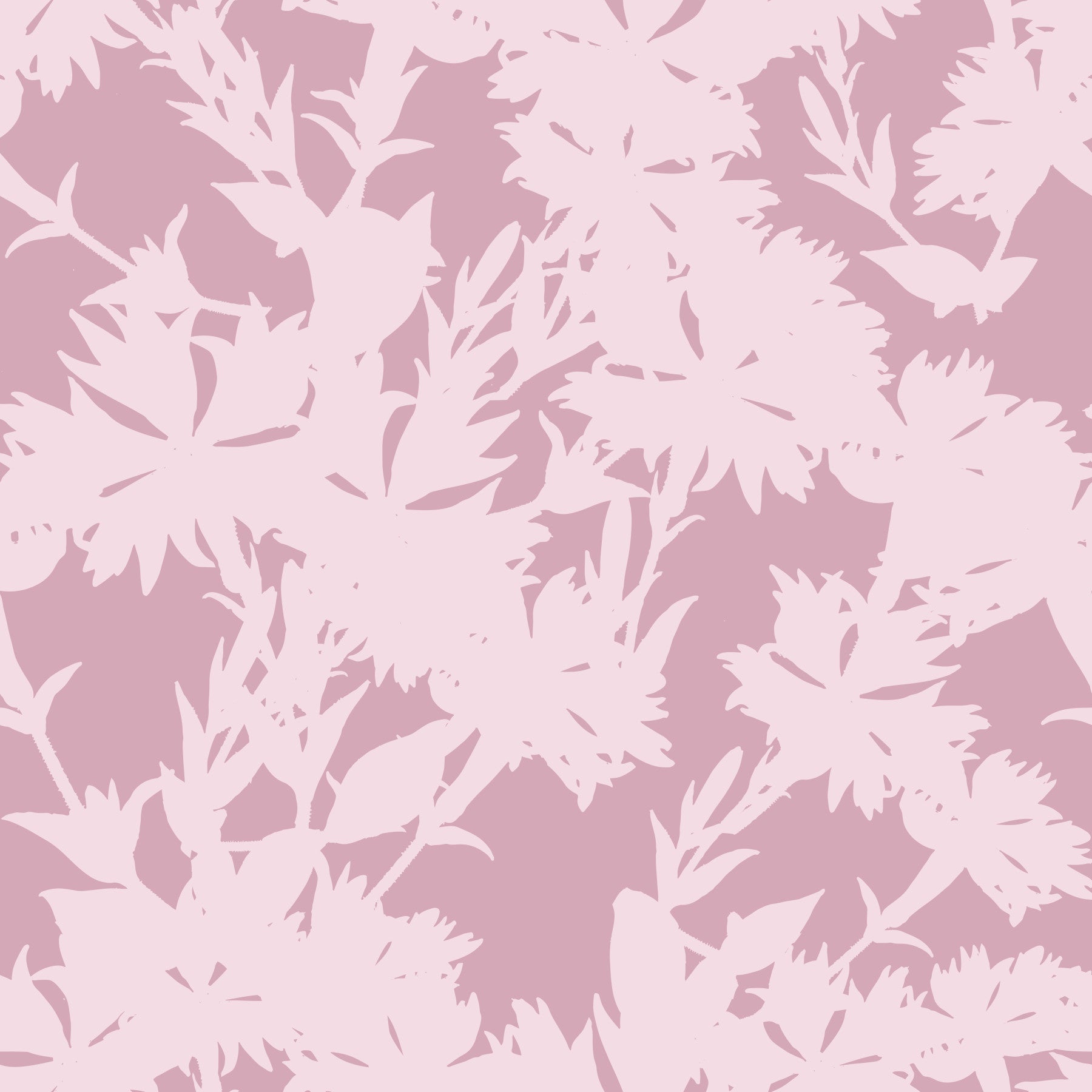 Blush Botanical Silhouette Wallpaper⁠