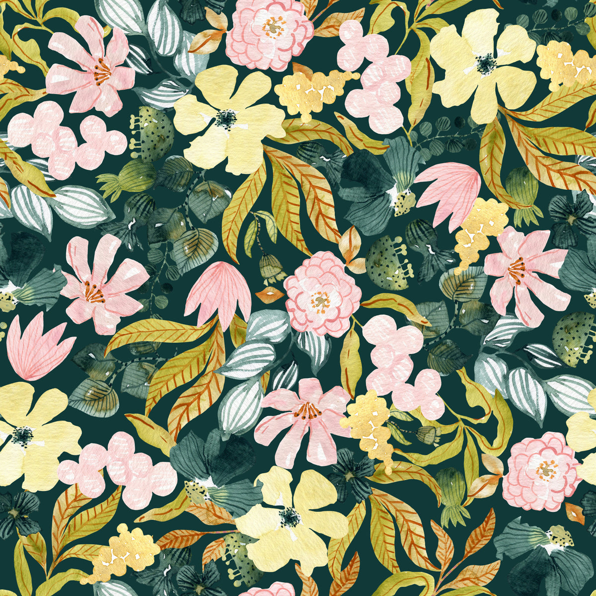 Rustic Botanical Forest Trail Wallpaper⁠ in your room