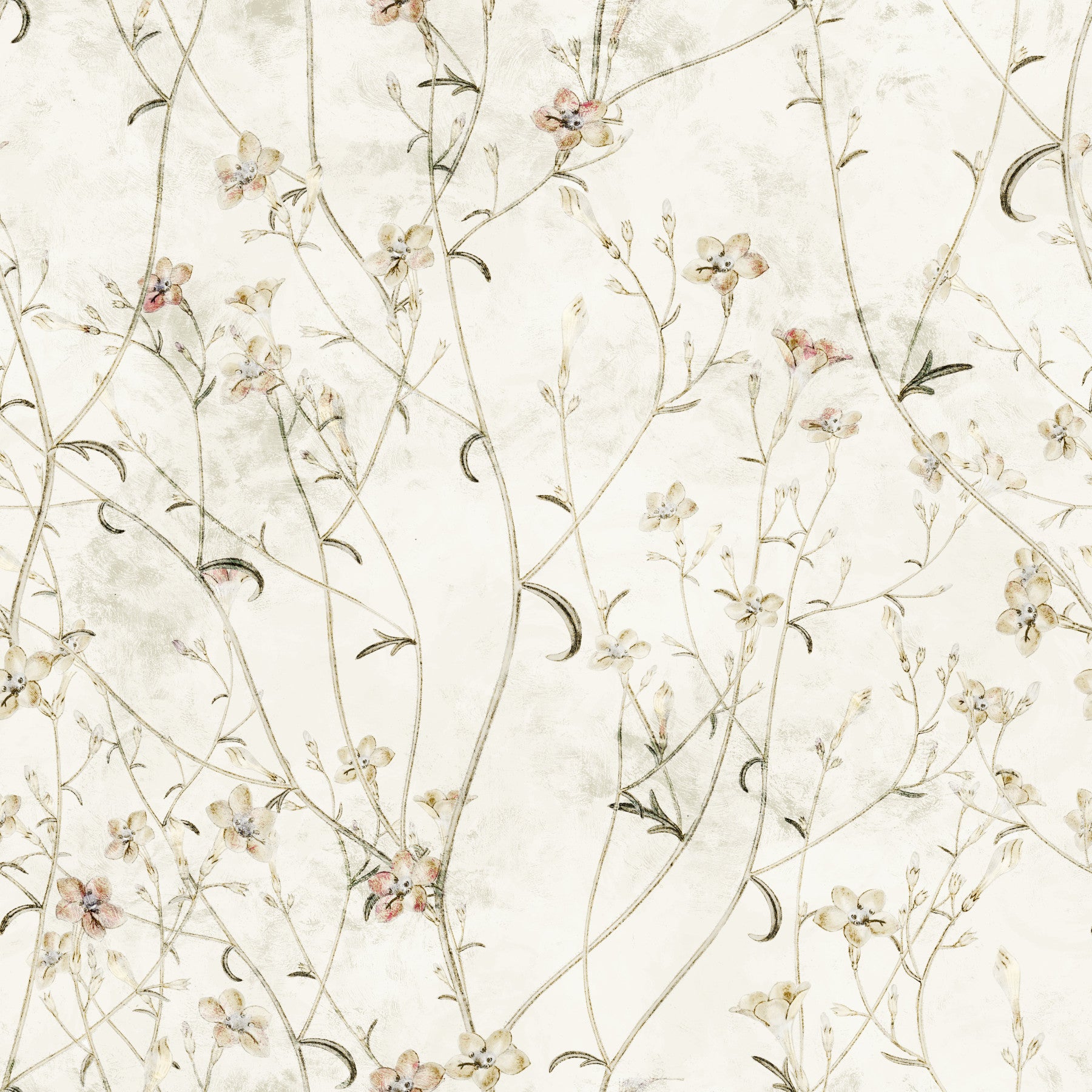 Ethereal Meadow Wildflower Sketch Wallpaper⁠