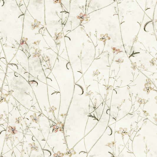 Ethereal Meadow Wildflower Sketch Wallpaper⁠