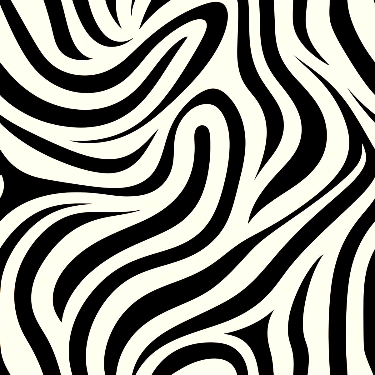 Fluid Zebra Stripe Pattern Wallpaper⁠ in your room — zoomed