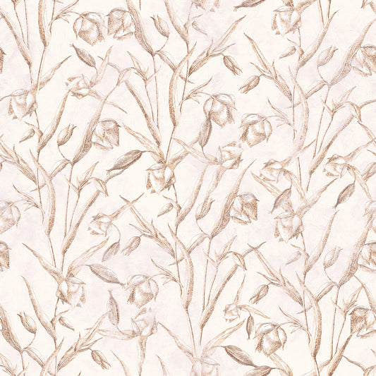 Sepia Botanical Sketch Wallpaper⁠