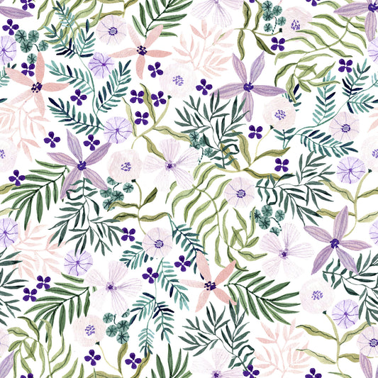 Painterly Spring Wildflower Trail Wallpaper⁠