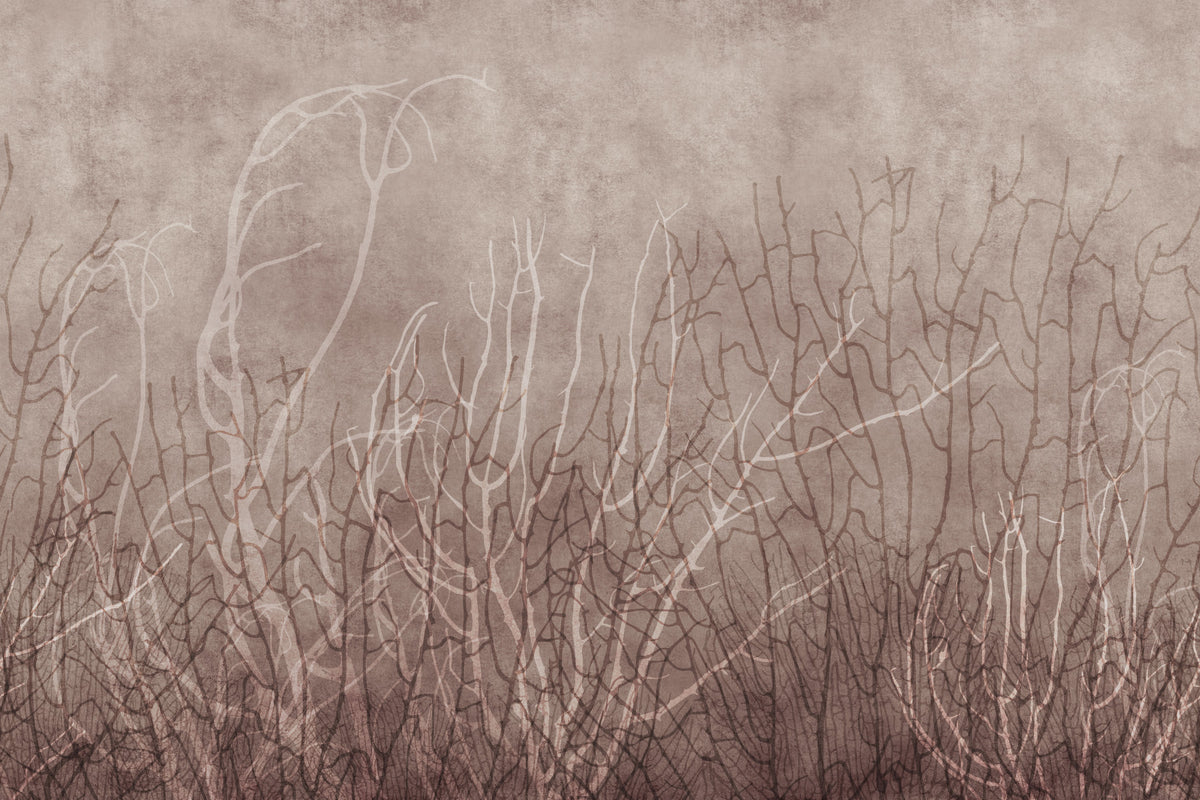 Sea Fans - Mauve Plum Wall Mural in your room