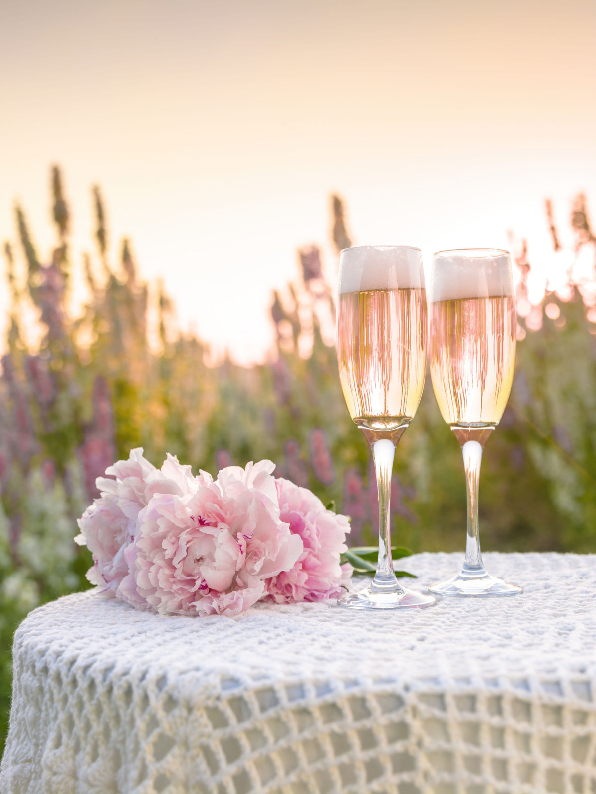 Pink Peony Celebration Wall Mural in your room — zoomed