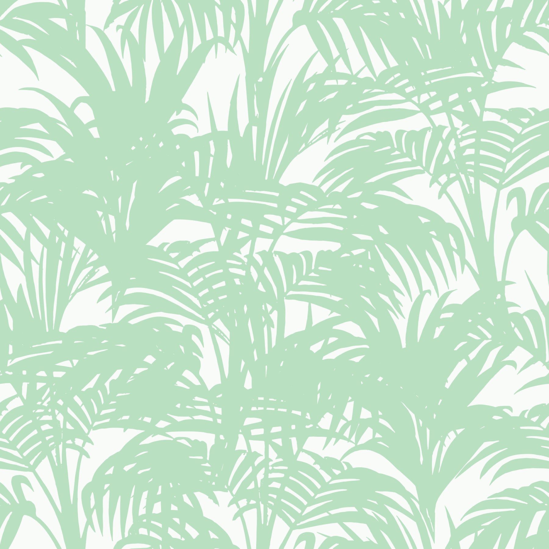 Minimalist Jungle Sage Pattern Wallpaper⁠