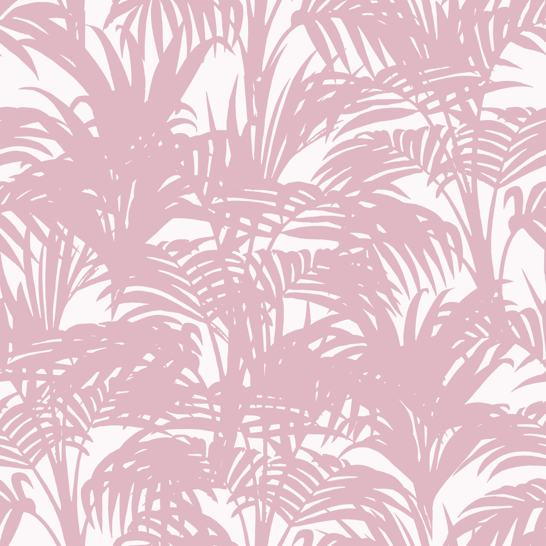 Blush Palm Frond Silhouette Wallpaper⁠