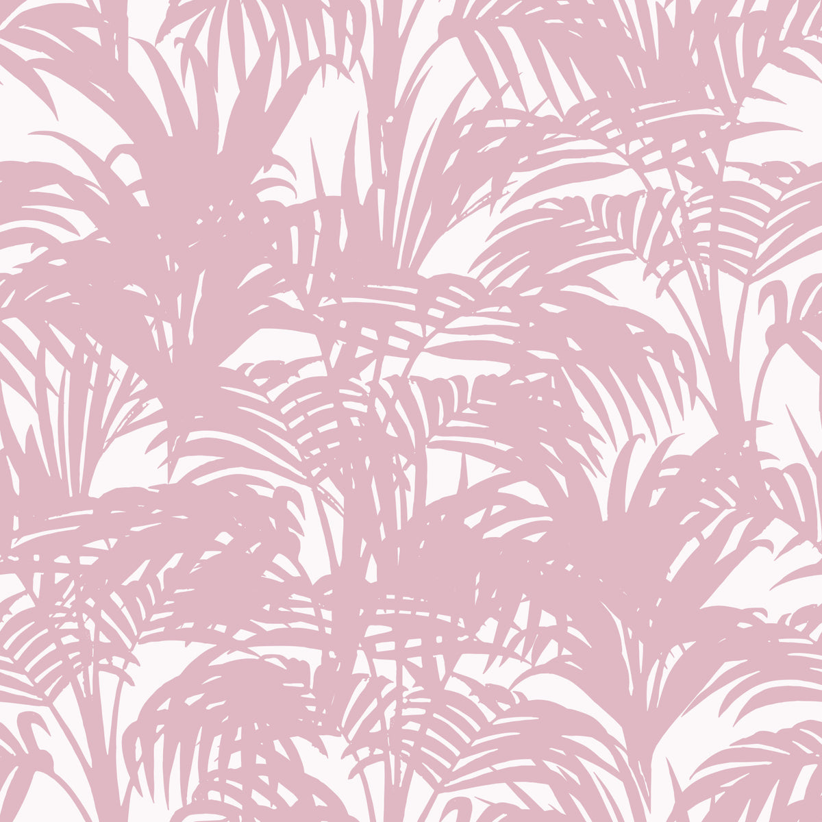 Blush Palm Frond Silhouette Wallpaper⁠ in your room — zoomed