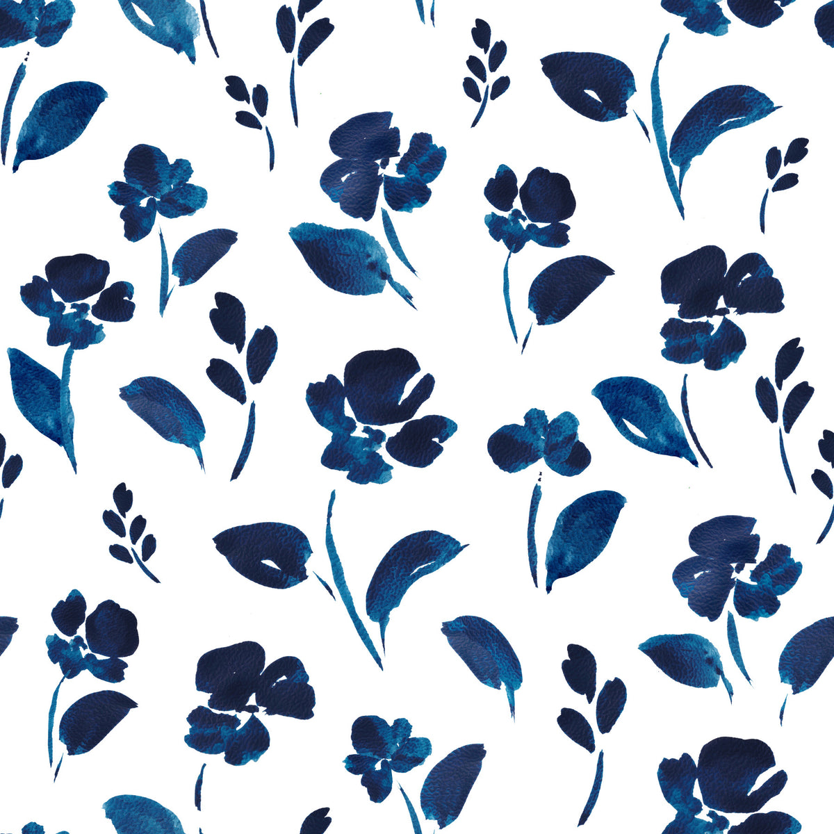 Indigo Ink Botanical Meadow Wallpaper⁠ in your room