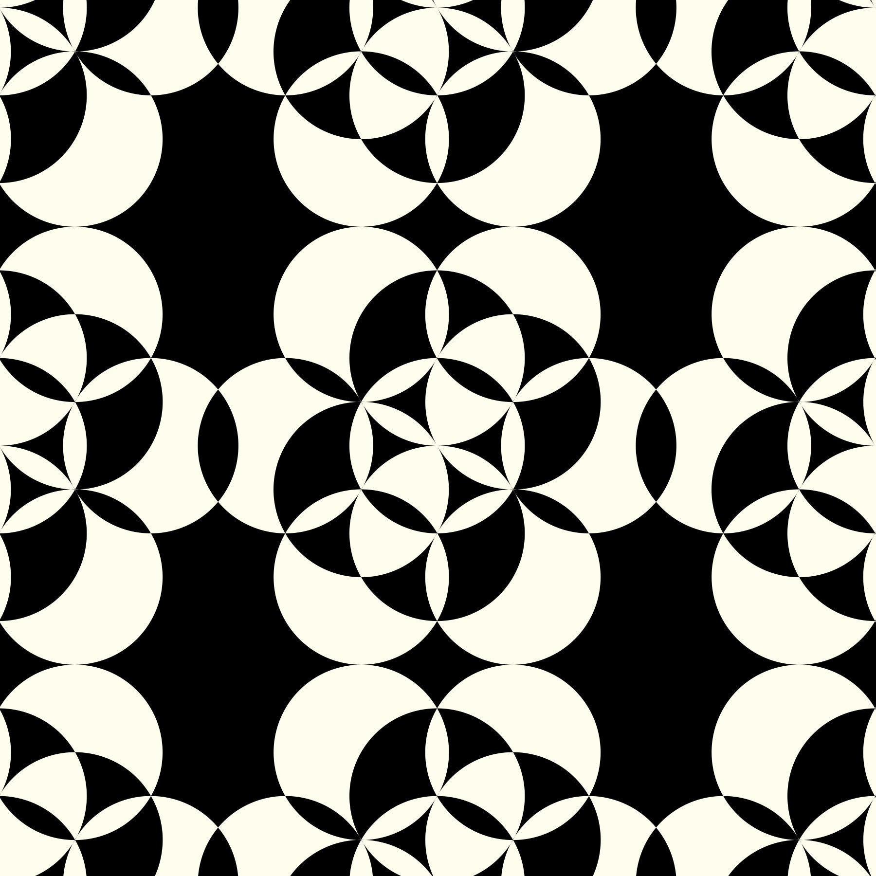 Living room tiled with the graphic circle grid wallpaper GD12224