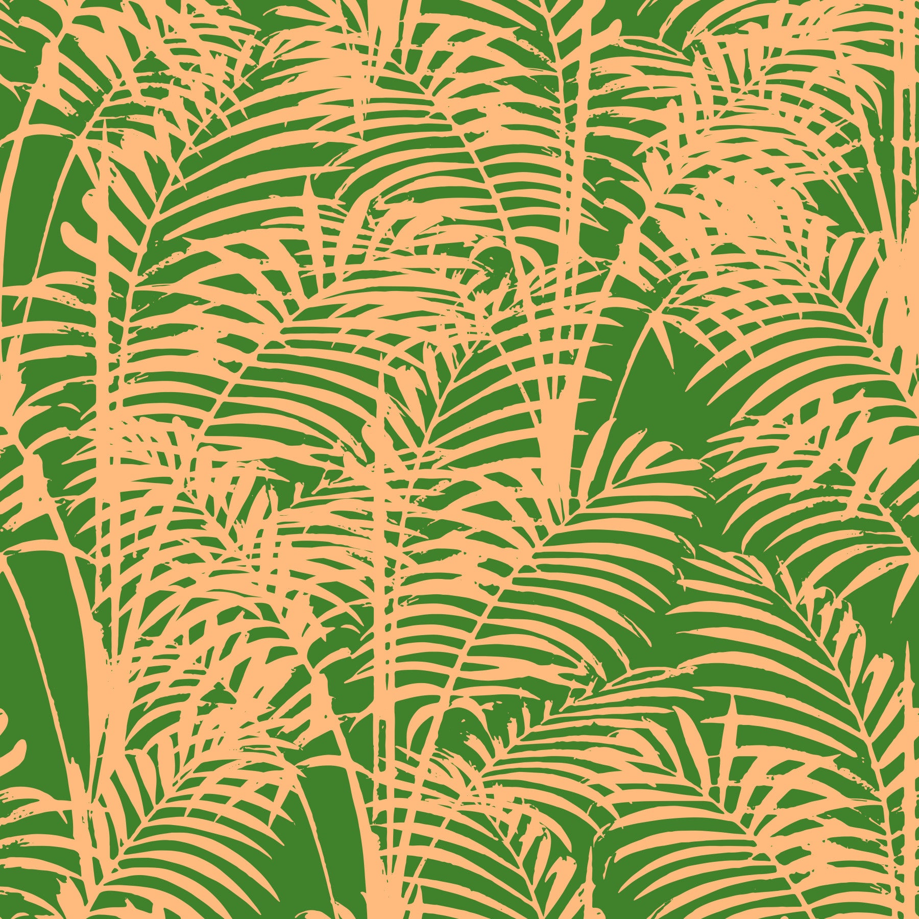 Abstract Tropical Palm Frond Print Wallpaper⁠