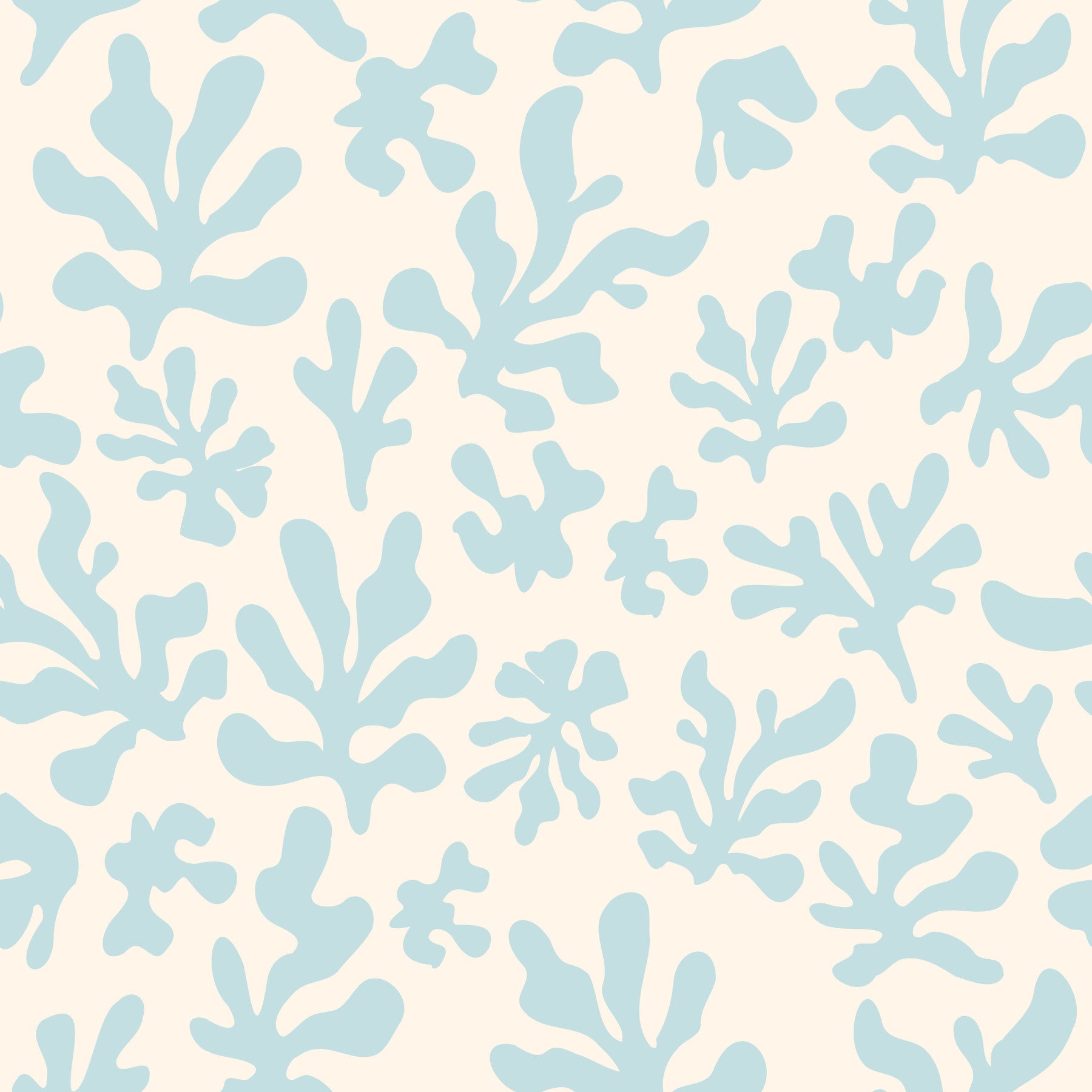 Nordic Seaweed Silhouette Wallpaper⁠