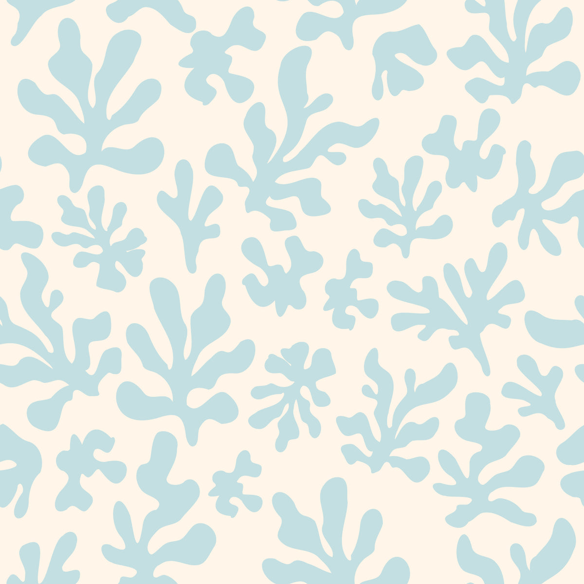 Nordic Seaweed Silhouette Wallpaper⁠
