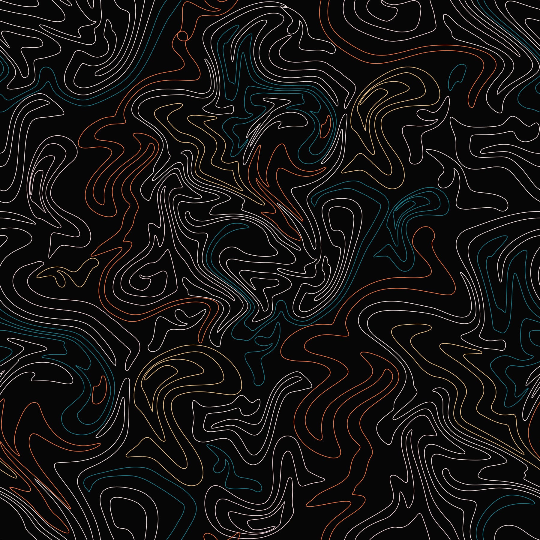 Hallway styled with the minimalist topographic flow wallpaper GD12241
