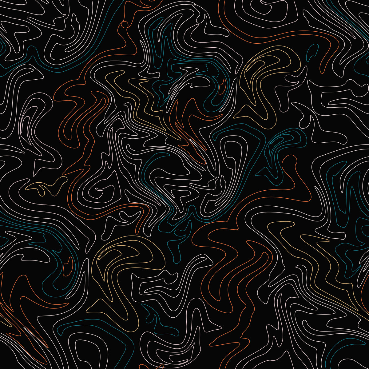 Minimalist Topographic Flow Wallpaper⁠ in your room
