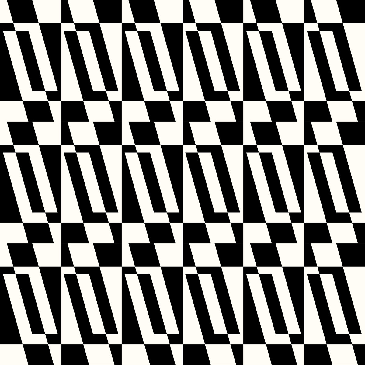 Minimalist Graphic Tiling Wallpaper⁠ in your room — zoomed