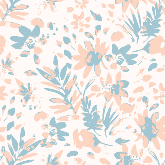 Soft Watercolor Petal Motif Wallpaper⁠