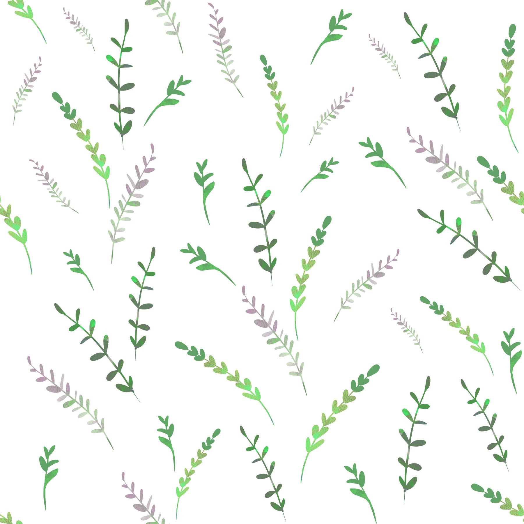Minimalist Greenery Pattern Wallpaper⁠